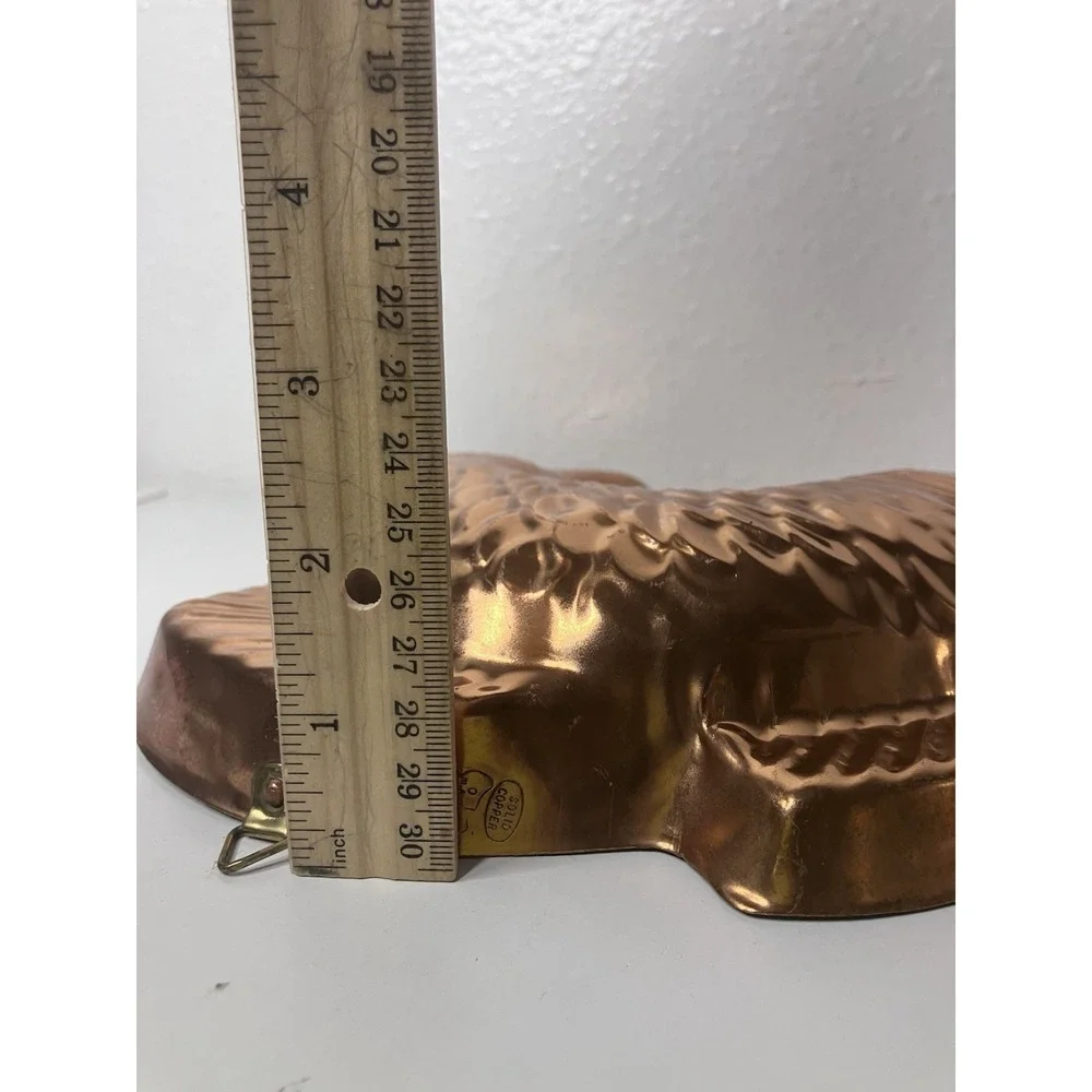 Solid‎ Copper Embossed Fish Koi Jello Baking Mold Made In Korea 8x9